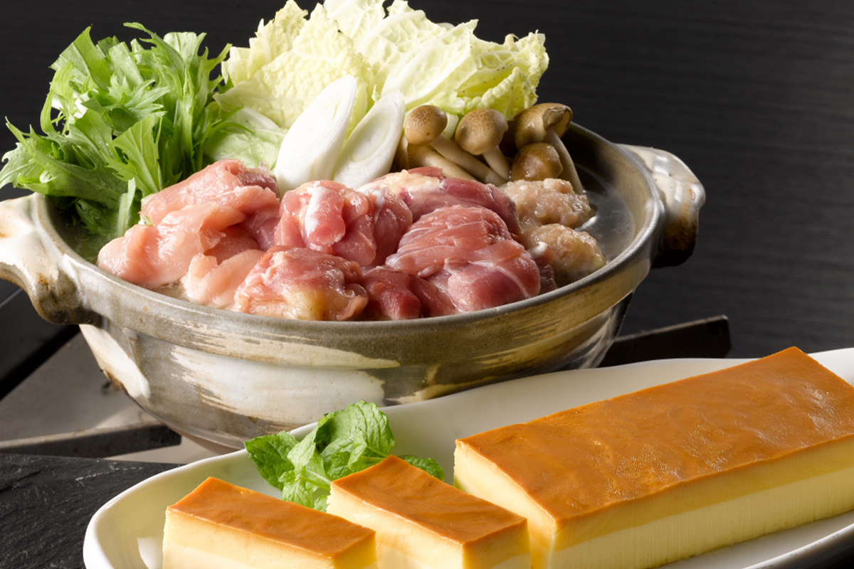 名古屋コーチン 水炊き鍋・プリンセット(数量限定)