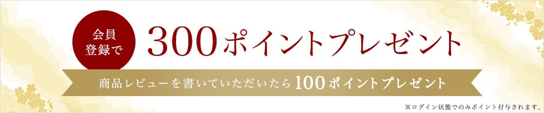 300ポイントプレゼント